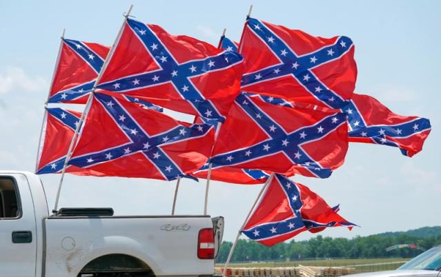 confederate flag truck