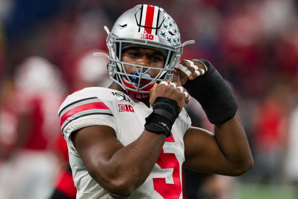 Ohio State Buckeyes linebacker Baron Browning could be readymade for his breakout season. (Photo by Zach Bolinger/Icon Sportswire via Getty Images)