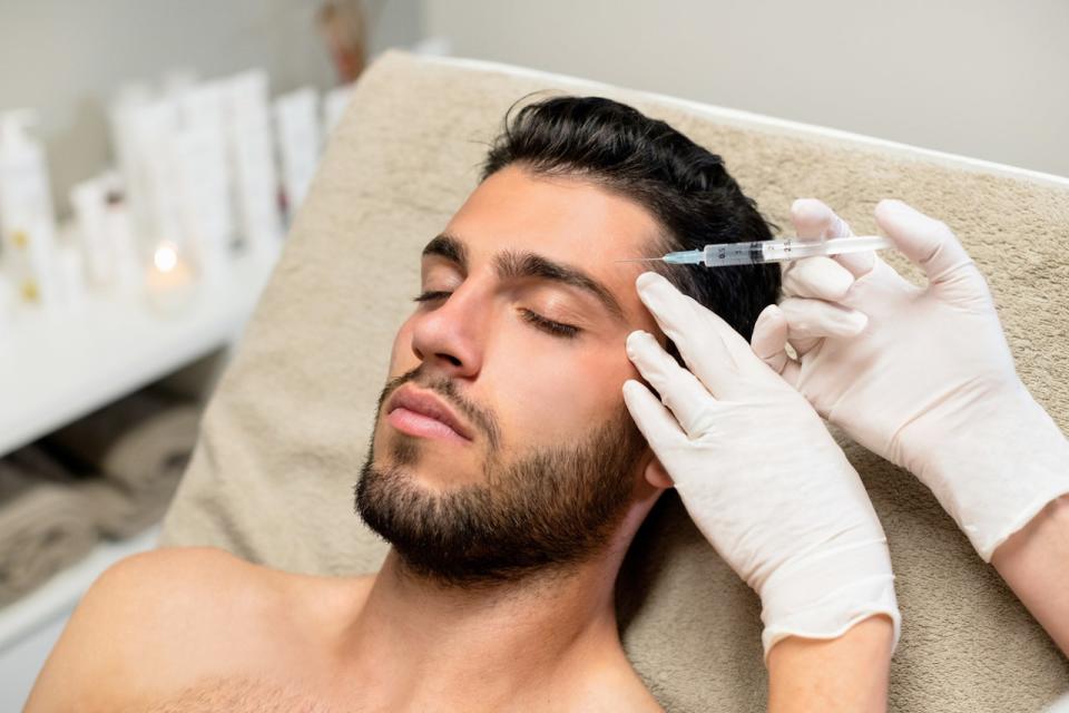 Man getting Botox