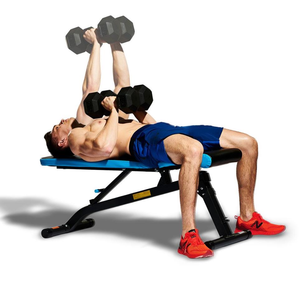 1A: Narrow Dumbbell Press: 3 Sets of 8-10 Reps