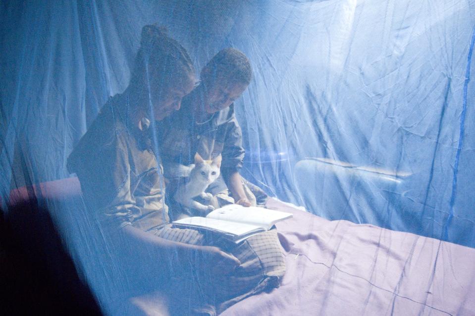 <span class="caption">Children in Ethiopia read under mosquito netting, used to protect people from mosquitoes that transmit malaria.</span> <span class="attribution"><a class="link " href="https://www.gettyimages.com/detail/news-photo/in-ambowuha-birtukan-demissie-reads-to-her-siblings-before-news-photo/585855656?adppopup=true" rel="nofollow noopener" target="_blank" data-ylk="slk:Louise Gubb/Corbis via Getty Images;elm:context_link;itc:0;sec:content-canvas">Louise Gubb/Corbis via Getty Images</a></span>