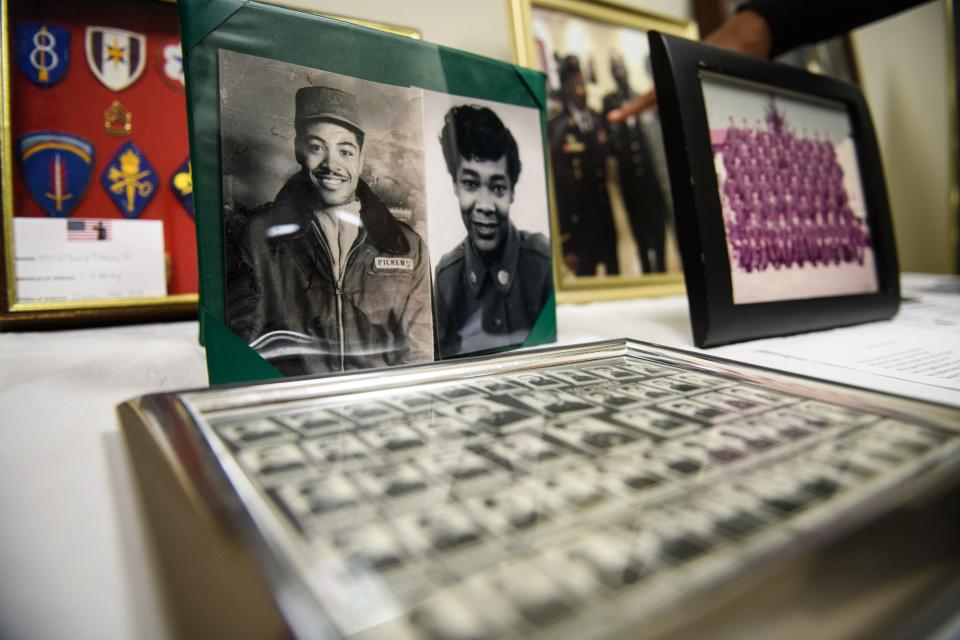 Some of the items and photographs on display at Mt. Sinai Missionary Baptist Church's museum.