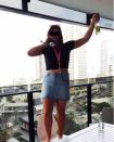 This young Schoolie proudly drank from a high-rise apartment in Surfers Paradise. Photo: Instagram