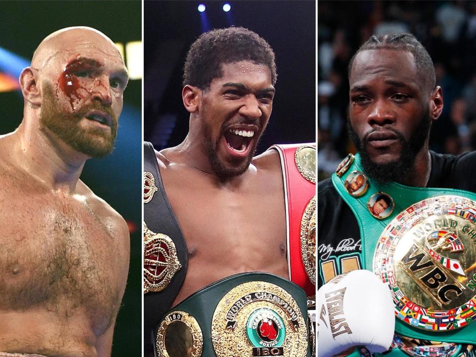 Tyson Fury, Anthony Joshua and Deontay Wilder are the top three heavyweights in the world: Getty