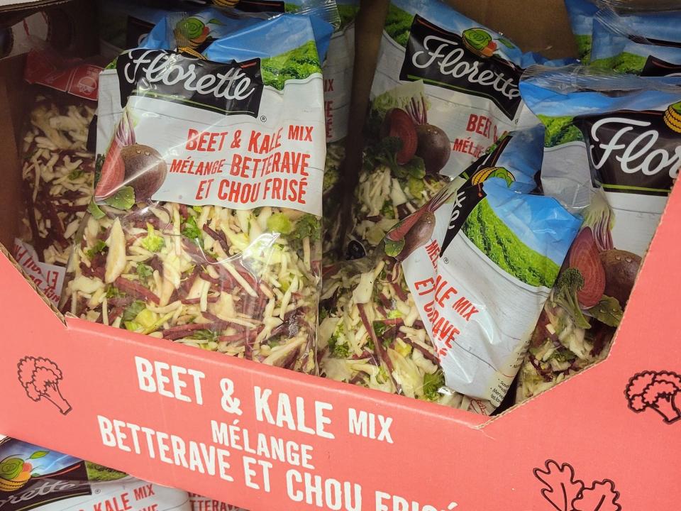 beet and kale mix int he produce section of costco