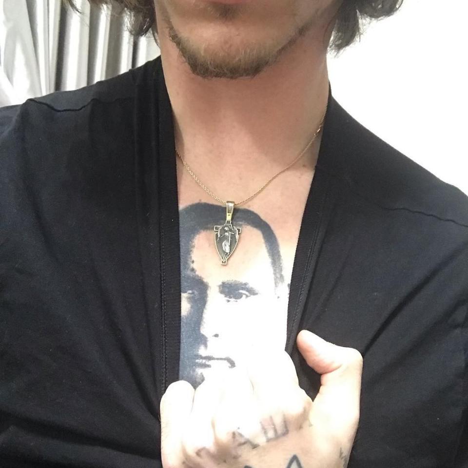 Polunin's notorious tattoo of Russian president Vladimir Putin - Instagram