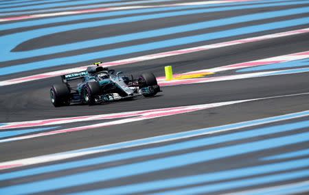 Formula One F1 - French Grand Prix - Circuit Paul Ricard, Le Castellet, France - June 22, 2018 Mercedes' Valtteri Bottas during practice REUTERS/Jean-Paul Pelissier