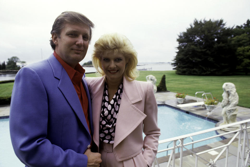 At home with Ivana Trump in Greenwich, Connecticut.&nbsp;