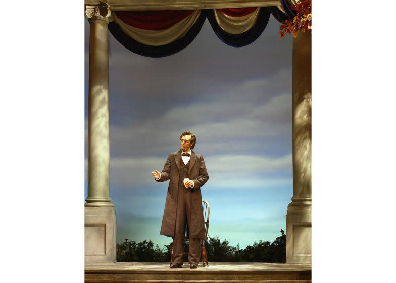 ** FOR IMMEDIATE RELEASE **Mr. Lincoln in "Great Moments With Mr. Lincoln" is shown at Disneyland in Anaheim, Calif., in this undated photo. (AP Photo/Disneyland resort)