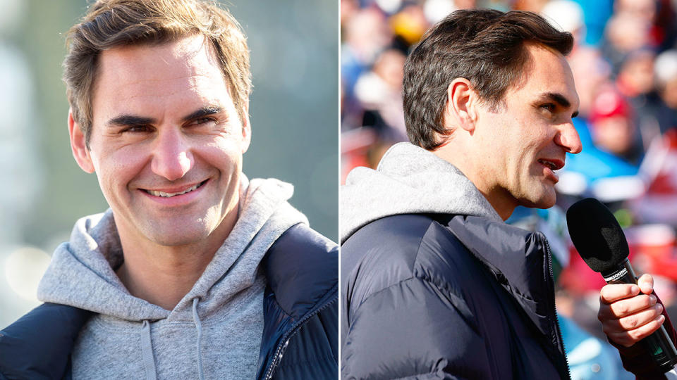 Pictured here, Roger Federer appears at an alpine ski event in his native Switzerland.