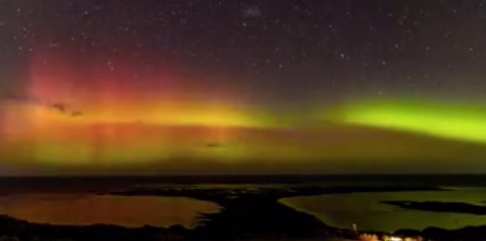 An image of the Aurora Australis in April 2018 from Victoria.