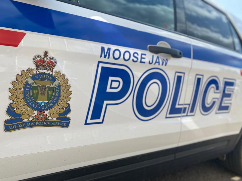 The Moose Jaw Police Service says an 18-year-old woman who was struck by a coworker in a work vehicle along Highway 1 near Moose Jaw on Thursday died in a Regina hospital on Monday morning. (Kirk Fraser/CBC - image credit)