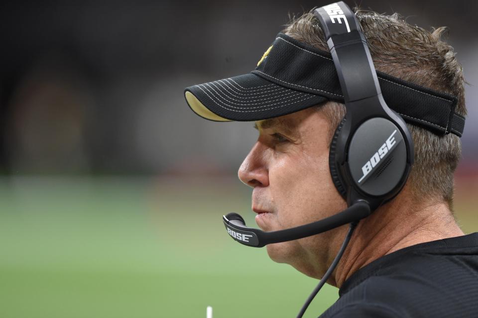 Sean Payton was not retired from the Saints when the NFL says Miami made impermissible contact. (John David Mercer - USA TODAY SPORTS)