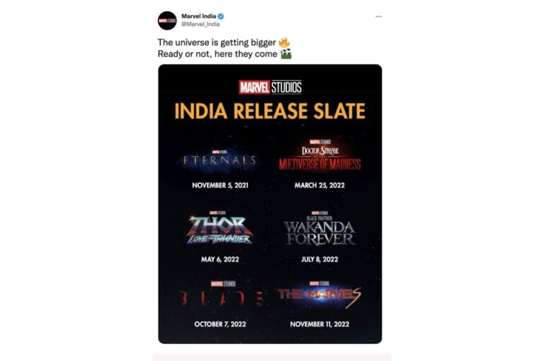 La cuenta oficial de Marvel India, publicó por error la fecha de estreno de Blade