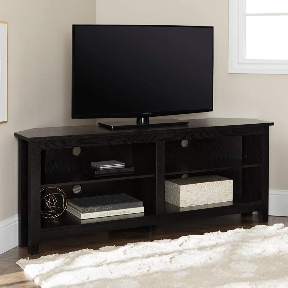 Walker Edison Furniture Company Simple Farmhouse Wood Stand, Best TV Stand