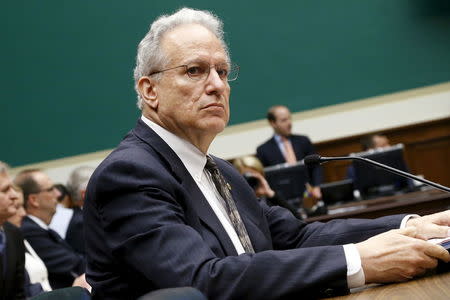 National Highway Traffic Safety Administration Administrator Mark Rosekind arrives to testify at a hearing of a House Energy and Commerce Subcommittee on the Takata airbag recall, on Capitol Hill in Washington June 2, 2015. REUTERS/Jonathan Ernst