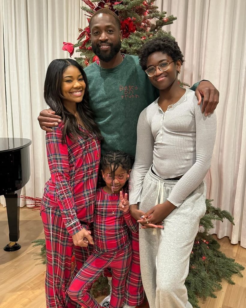 Gabrielle Union, Dwyane Wade, Christmas 2023