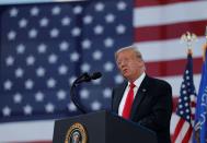 U.S. President Trump visits Fincantieri Marinette Marine in Marinette, Wisconsin