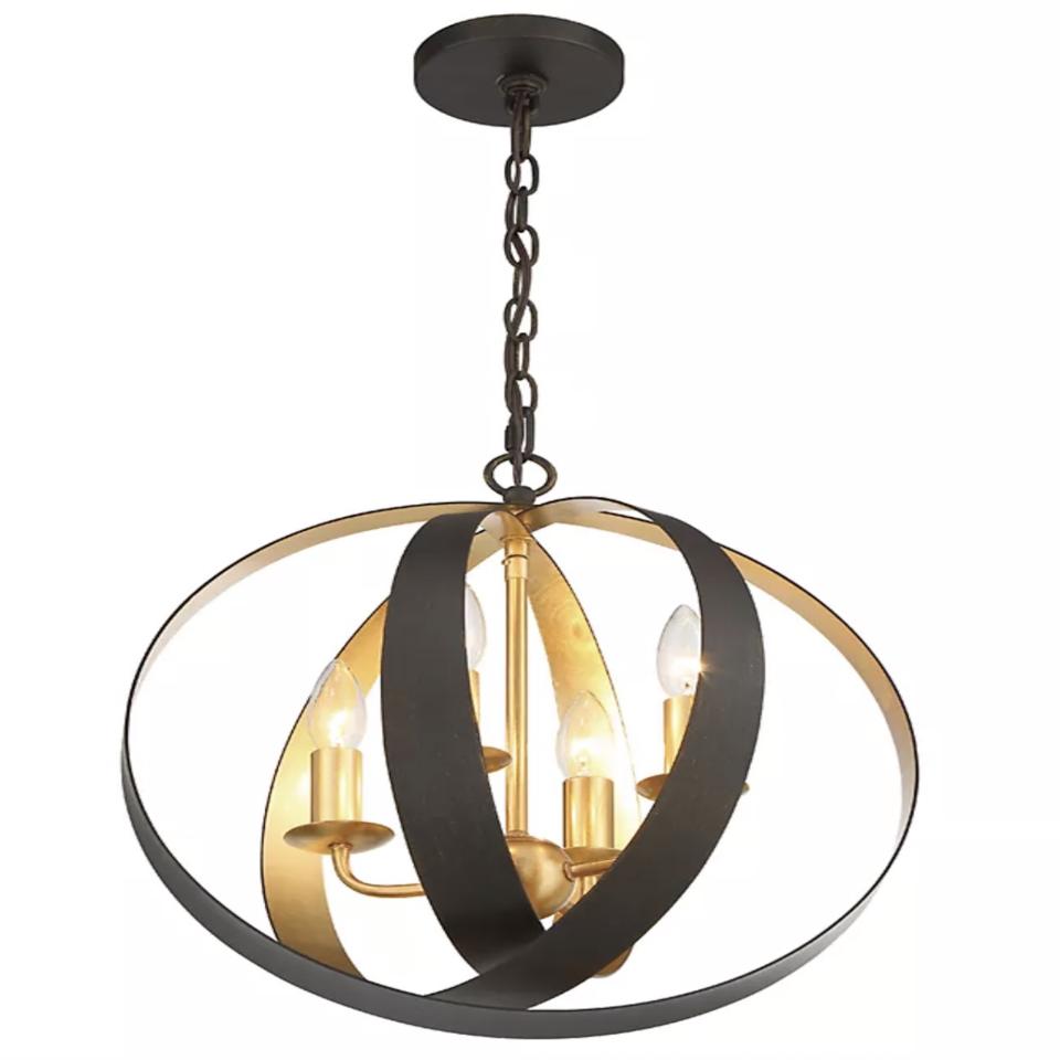 Crystorama Luna Four-Light Sphere Mini Chandelier