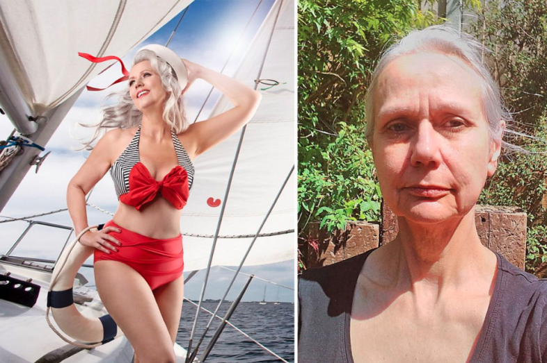 Joanna, 58 ans, transformée en pin-up sexy. (Image Twitter)