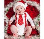 <div class="caption-credit"> Photo by: Etsy</div><b>Tie & Suspenders <br></b> Why bother with the tie and suspenders if you can have them all-in-one soft and comfie bodysuit? This is such a fun outfit that can be paired with any pant for a complete holiday look. <br> <i><a href="http://www.disneybaby.com/blog/holiday-themed-bodysuits-for-baby/#slide1" rel="nofollow noopener" target="_blank" data-ylk="slk:Get it here;elm:context_link;itc:0;sec:content-canvas" class="link ">Get it here</a></i> <br> <b><i><a href="http://www.disneybaby.com/blog/baby-its-cold-outside-stay-warm-in-cozy-hats-for-fall/" rel="nofollow noopener" target="_blank" data-ylk="slk:Related: 20 cozy hats to keep Baby warm this winter;elm:context_link;itc:0;sec:content-canvas" class="link ">Related: 20 cozy hats to keep Baby warm this winter</a></i></b>