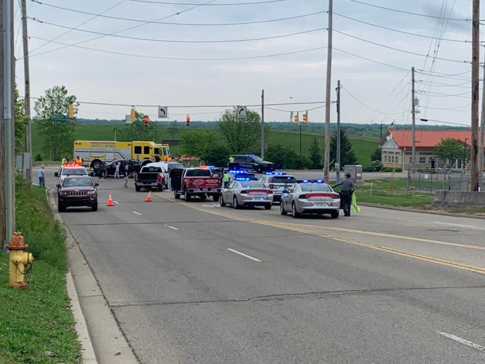 A Vandalia police officer was involved in a crash Friday afternoon.