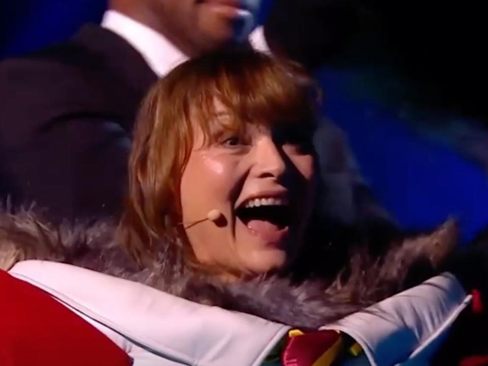 Lorraine Kelly was unmasked on ‘The Masked Singer’ (ITV)