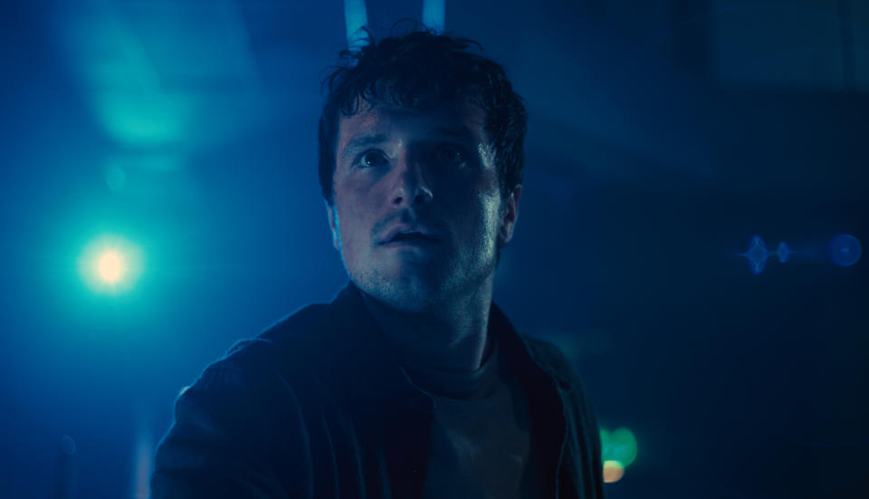 This image released by Universal Pictures shows Josh Hutcherson in a scene from "Five Nights at Freddy's." (Universal Pictures via AP)