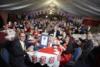 The largest cream tea party consisted of 334 people and was achieved by The English Cream Tea Company at Parklands Wedding Venue, Quendon in Essex to celebrate Guinness World Records Day 2011. Photo: GWR