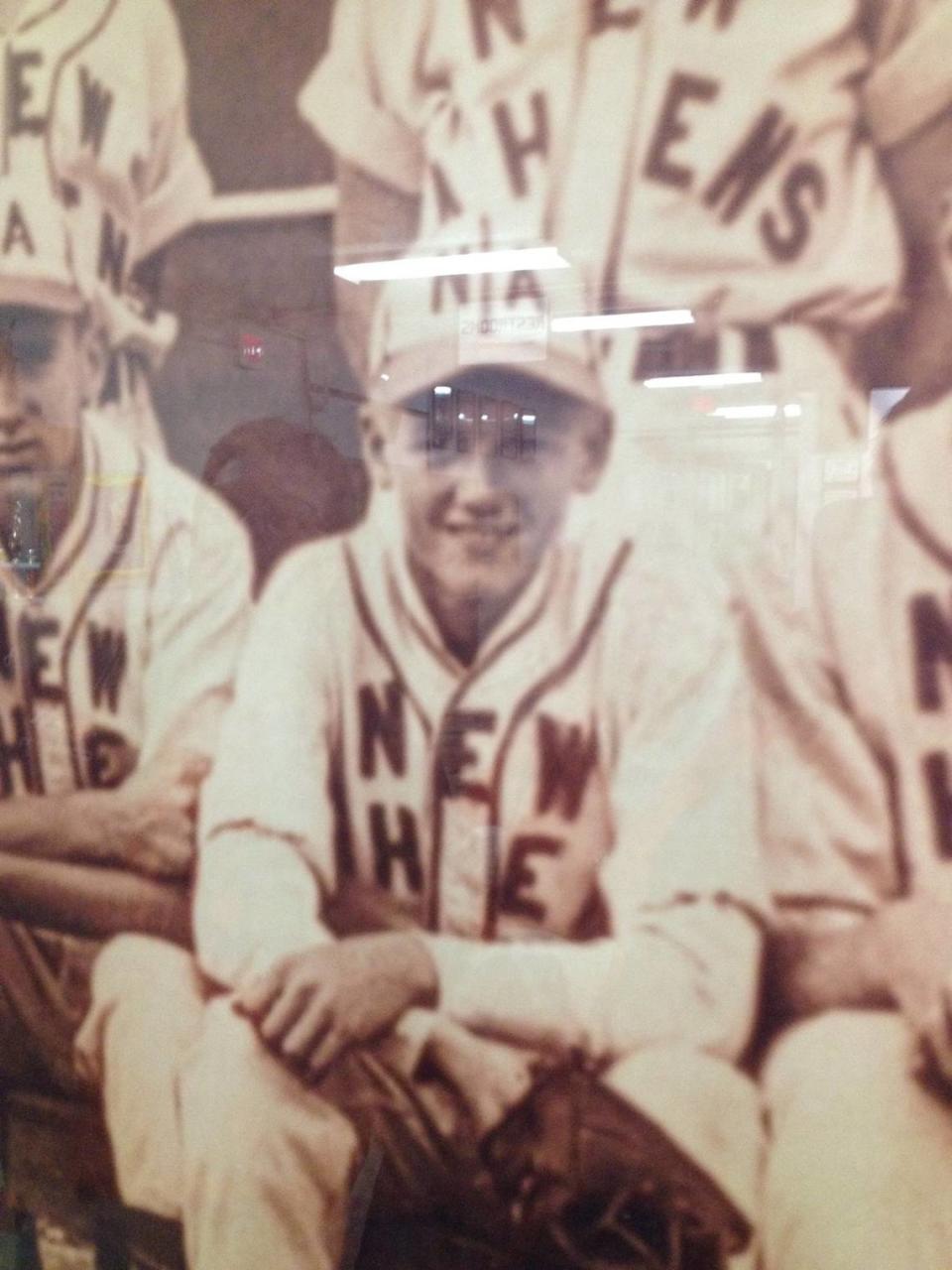 “Relly” Herzog as a member of the 1948 New Athens Yellowjackets baseball team.