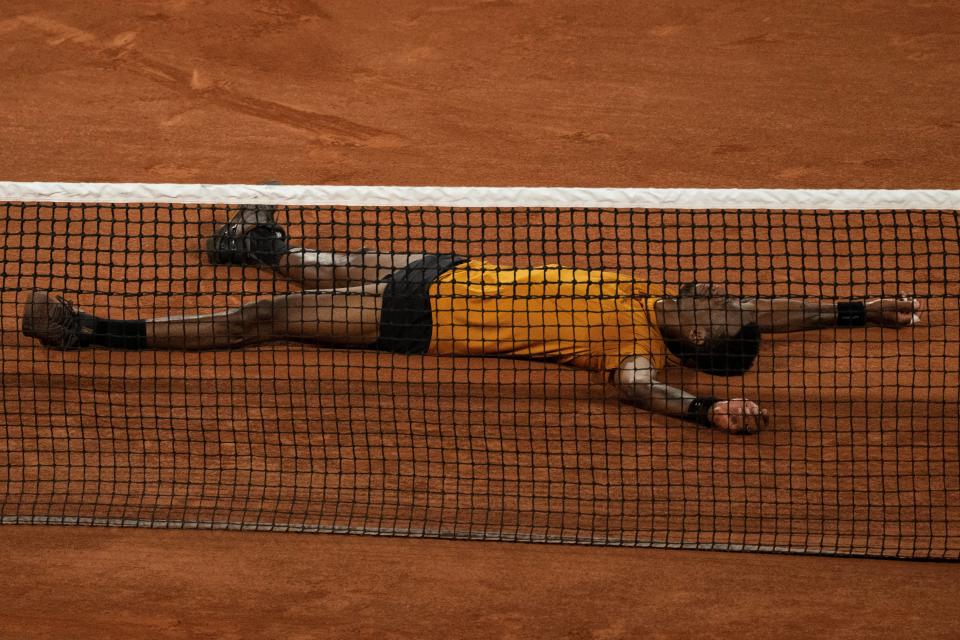 Roland Garros : Gaël Monfils déclare forfait à la veille de son 2e tour (Photo de Gaël Monfils le 30 mai 2023 lors de sa victoire face à Sebastian Baez à Roland Garros)