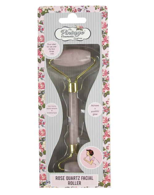 A photo of The Vintage Cosmetic Company Rose Quartz Facial Roller. (PHOTO: Lookfantastic)