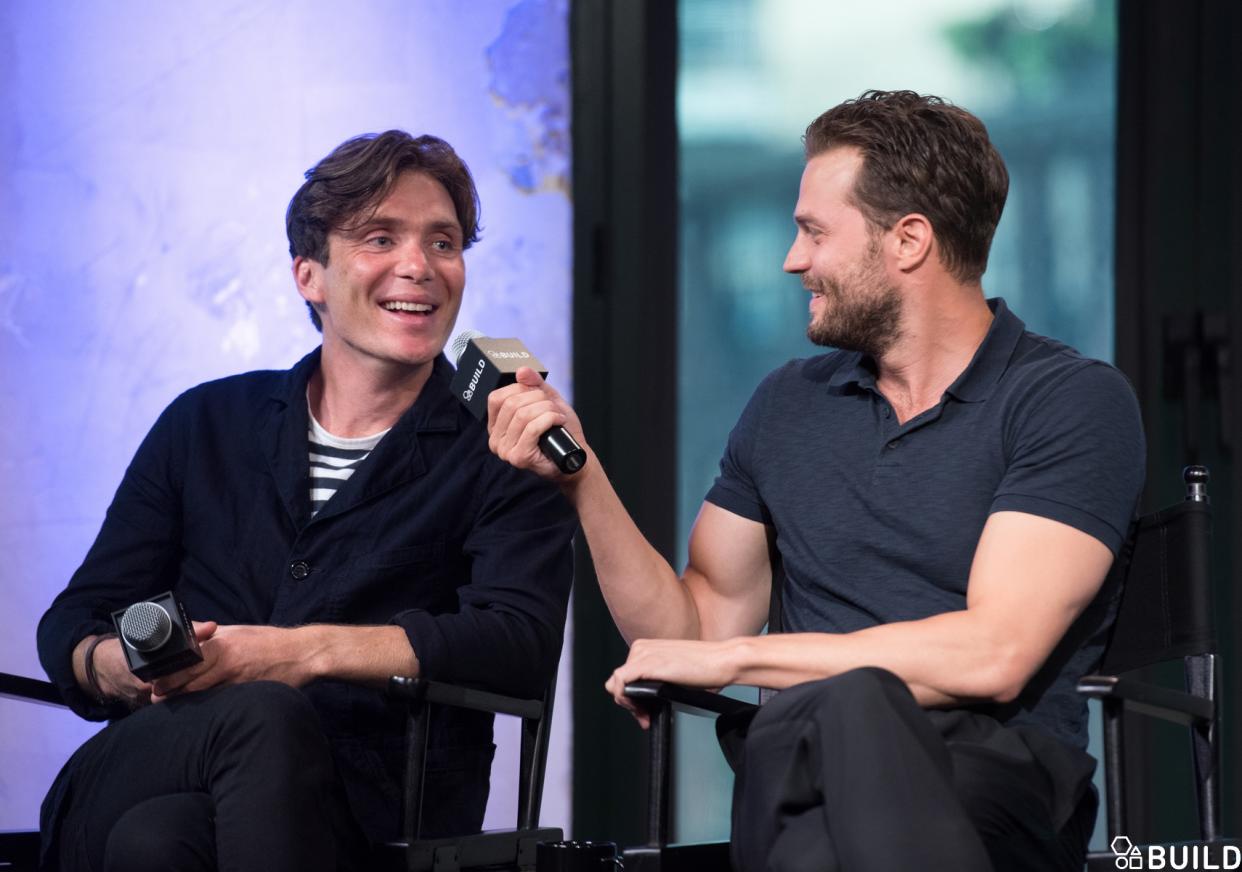 Cillian Murphy, Jamie Dornan and Sean Ellis visit AOL Hq for Build on August 5, 2016 in New York. Photos by Noam Galai