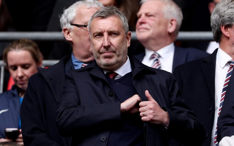 Jason Wilcox at Wembley during Man Utd's FA Cup semi-final against Coventry City