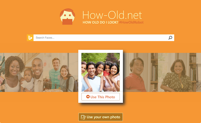 How-Old.net – 由微軟開發的照片年齡辨識系統，上傳照片即可辨識人臉年齡