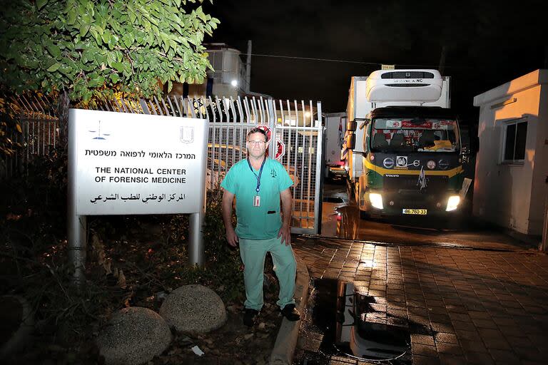 Ricardo Nachman, en el Centro Nacional de Medicina Forense de Israel