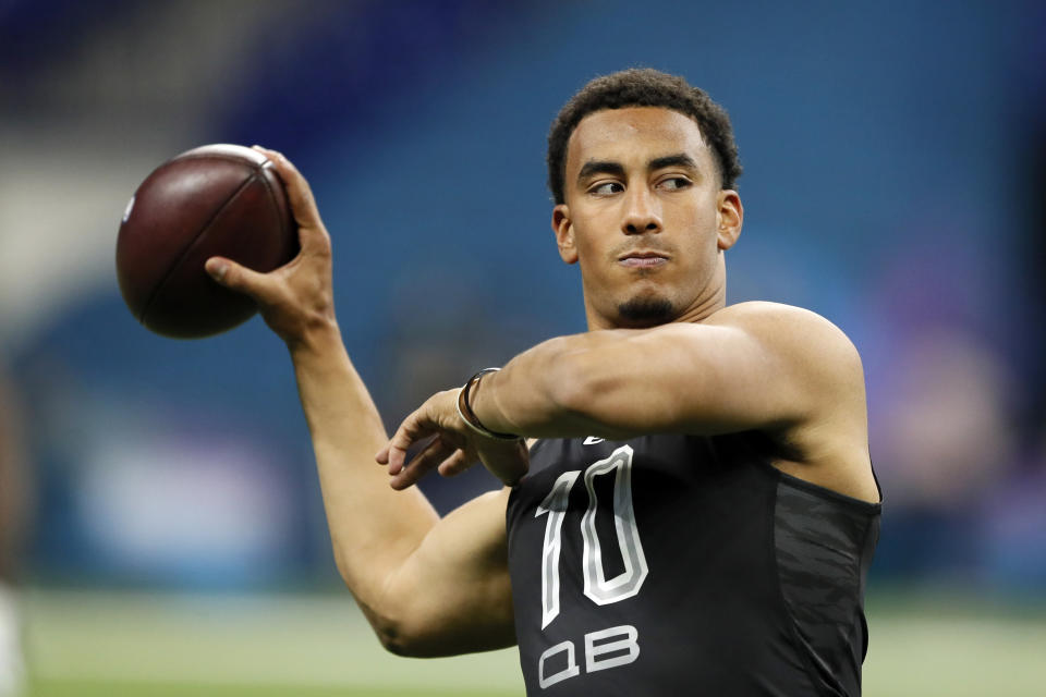 Utah State quarterback Jordan Love was picked by the Packers in the first round. (AP Photo/Charlie Neibergall, File)