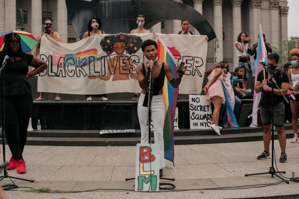 Activists Protest In New York Against The Use Of Federal Agents In U.S. Cities