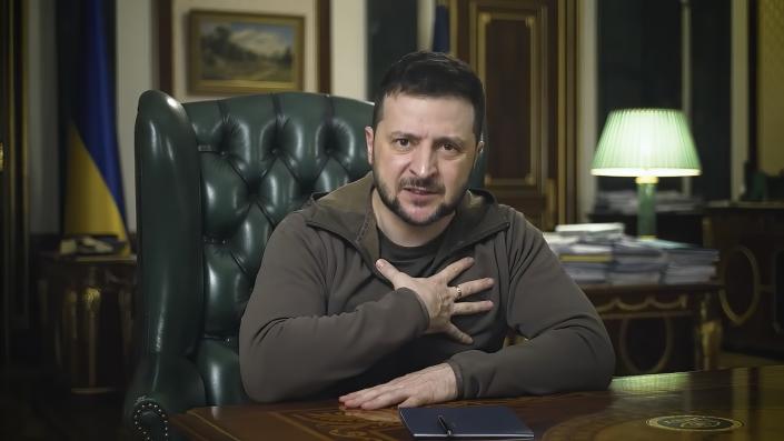 Ukrainian President Volodymyr Zelensky.