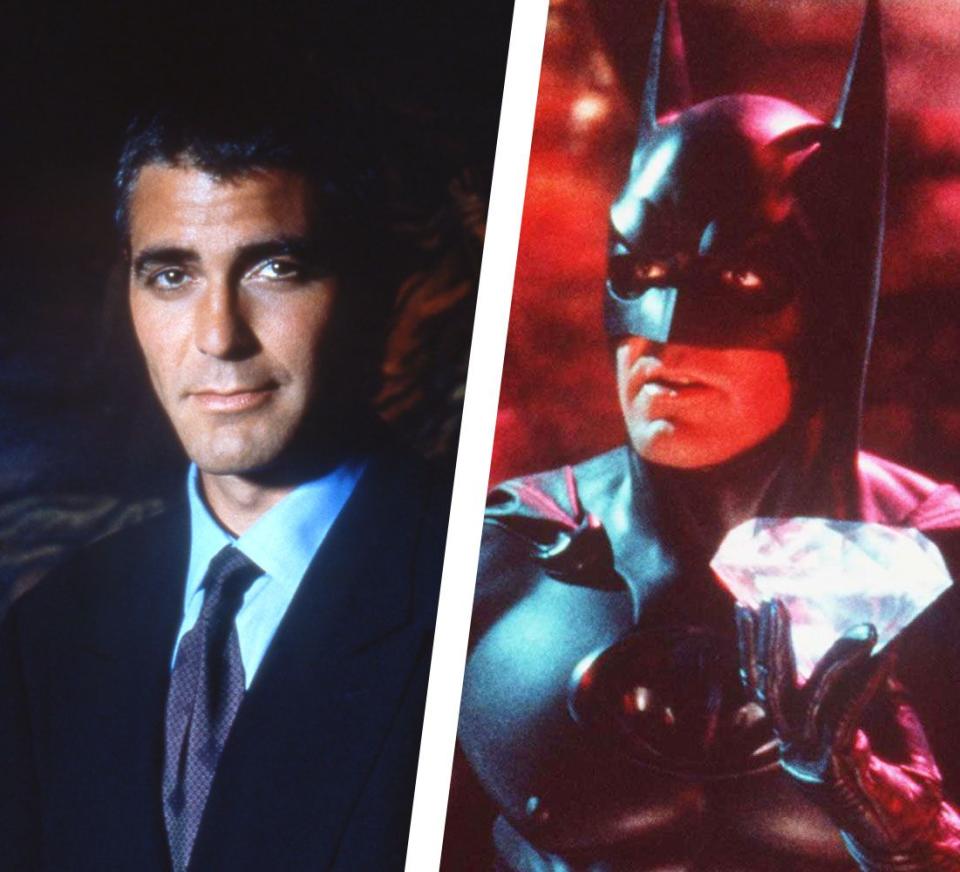 <p>Oh man. You love George Clooney. We love George Clooney. Everyone loves George Clooney. </p><p>But his single turn as the protector of Gotham in 1997's disastrous Batman & Robin was... not it. Clooney's Batman was a bad part of a worse movie – and the Academy Award-winner has always been<a href="https://www.flickeringmyth.com/2014/10/clooney-apologises-batman-robin/" rel="nofollow noopener" target="_blank" data-ylk="slk:self-aware enough;elm:context_link;itc:0;sec:content-canvas" class="link "> self-aware enough</a> to own it <a href="https://twitter.com/APEntertainment/status/1128771032423251968" rel="nofollow noopener" target="_blank" data-ylk="slk:to this very day;elm:context_link;itc:0;sec:content-canvas" class="link ">to this very day</a>. Legend has it that if someone sees Clooney in the street and mentions Batman & Robin, he offers a ticket refund on the spot. </p>