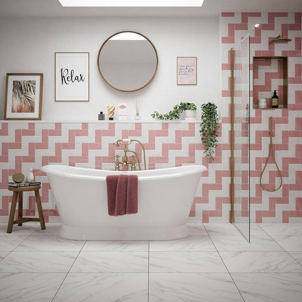 bathroom tile feature wall ideas