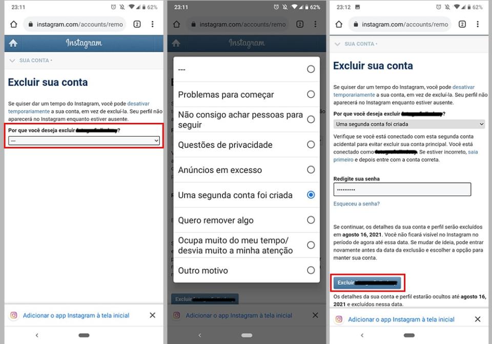 Como Excluir Sua Conta Do Instagram Definitivamente Pelo Celular