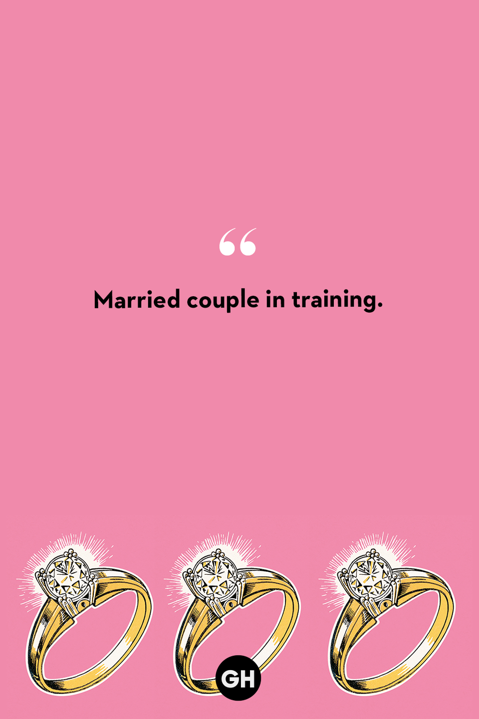 pink quote card with ring graphic