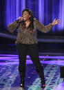 Candice Glover performs The Miracles' "I Heard It Through the Grapevine" on the Wednesday, March 27 episode of "American Idol."