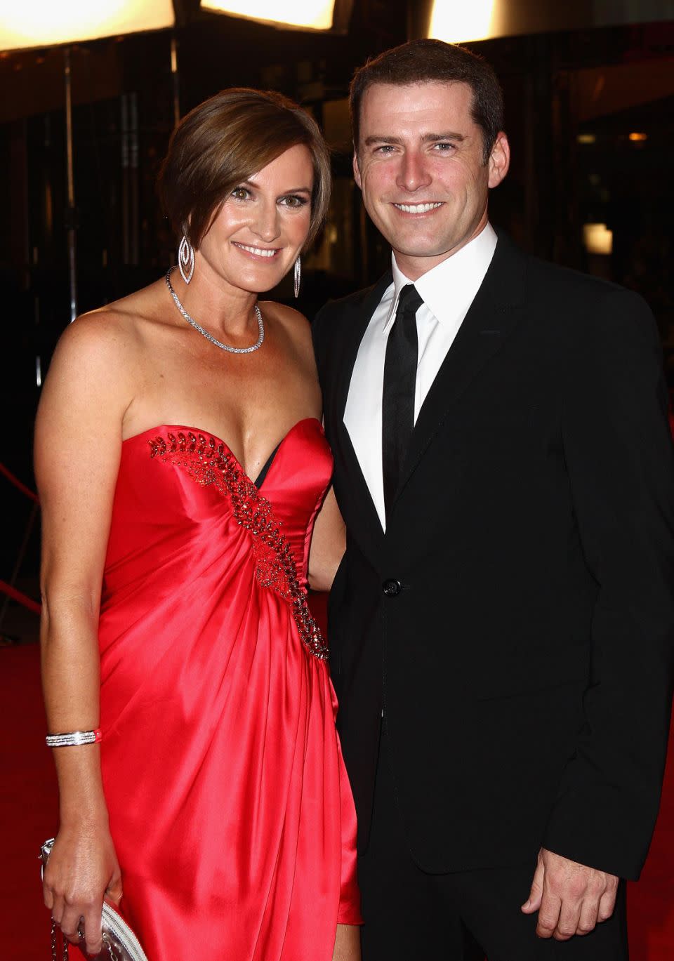 Karl and Cass (here at the 2011 Logies) split last year after 21 years of marriage. Source: Getty