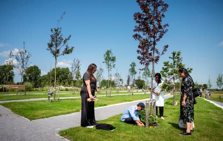 Commemoration ceremony in memory of the victims of the Malaysia Airlines flight MH17 plane crash in Vijfhuizen