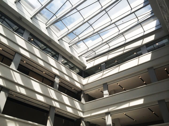 Natural light brightens up the interior of the National Design Centre.