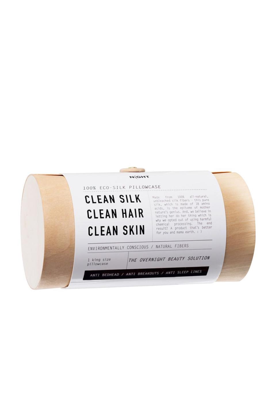 8) Night Clean Silk Pillowcase