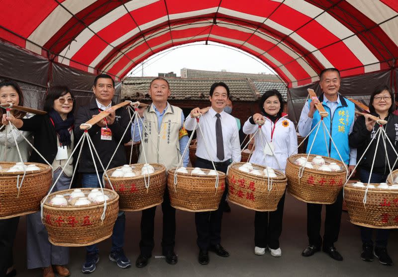 ▲賴清德赴雲林東勢出席「馬鳴山五年千歲吃飯擔文化節暨遶境活動」。（圖／總統府提供）