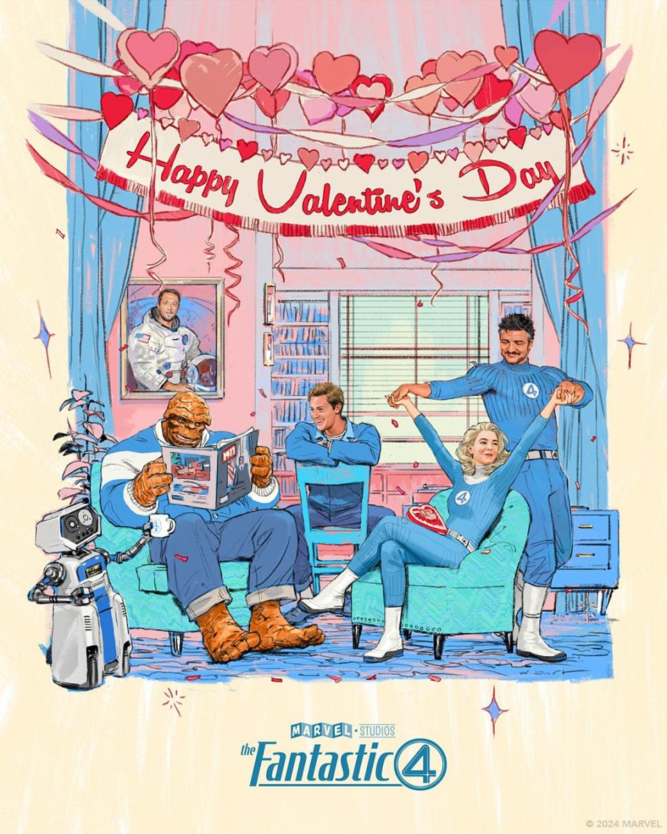 fantastic 4 valentine's day poster